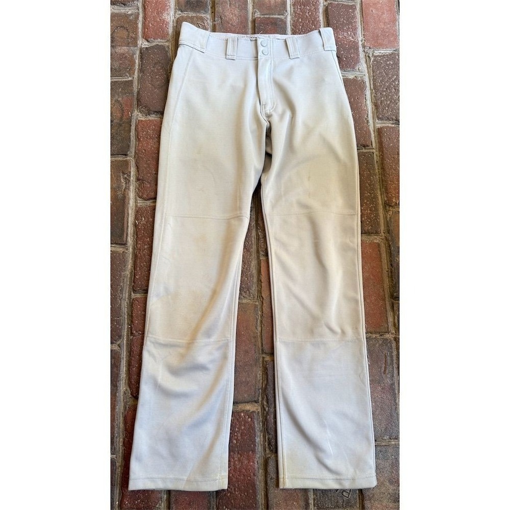 Easton Men's Gray Baseball Pants Size M small rip on back pocket‎ great practice